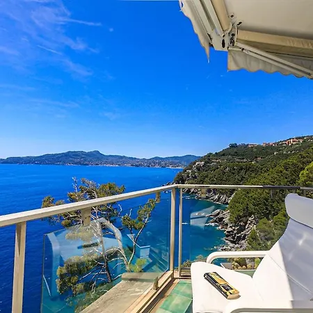 Nel Blu, Private Portofino Seaview, Parking Spot, Ac Lägenhet Villa Solari